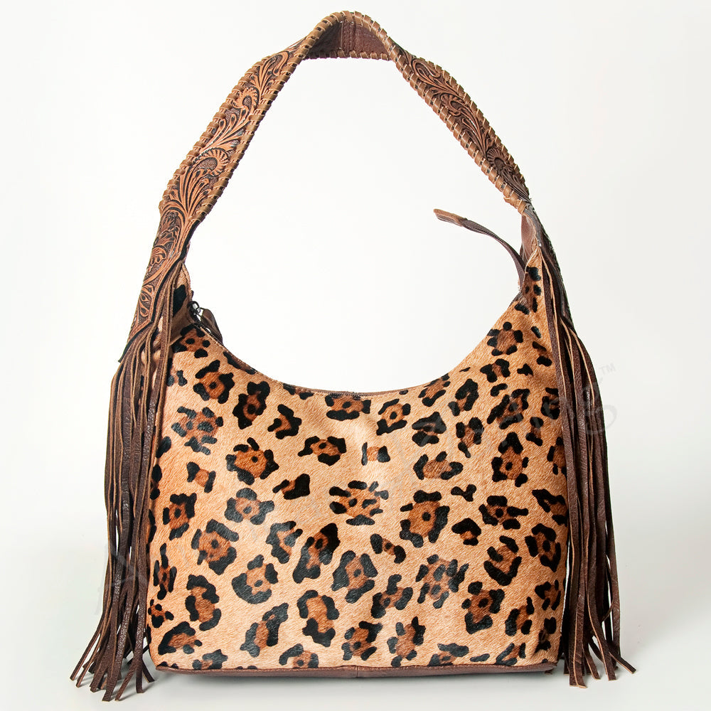 Hobo Hair On Saddle Blanket Genuine Leather Western Bag For Women