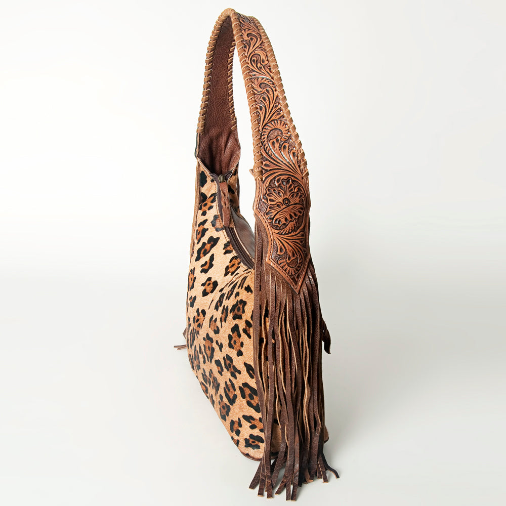 Hobo Hair On Saddle Blanket Genuine Leather Western Bag For Women