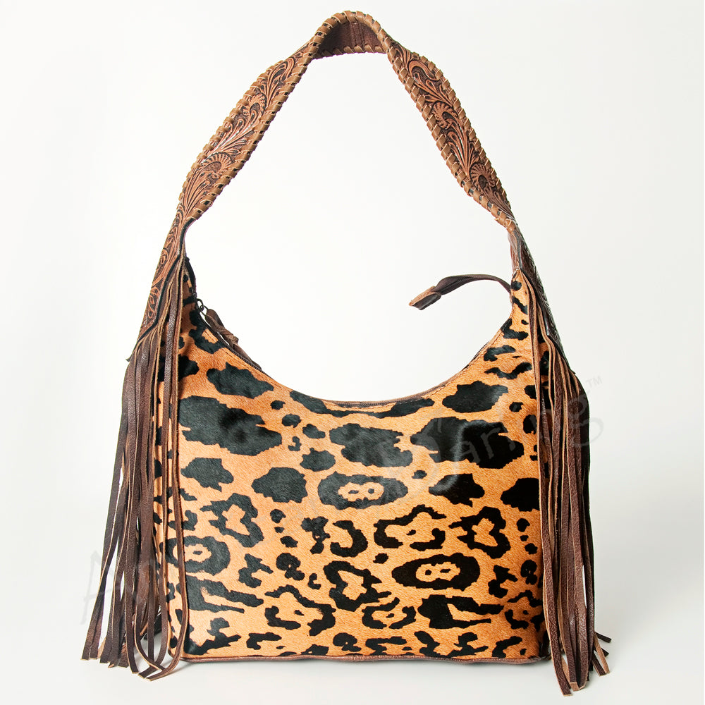 Hobo Hair On Saddle Blanket Genuine Leather Western Bag For Women