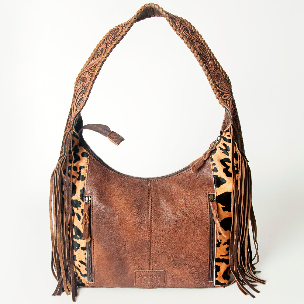 Hobo Hair On Saddle Blanket Genuine Leather Western Bag For Women