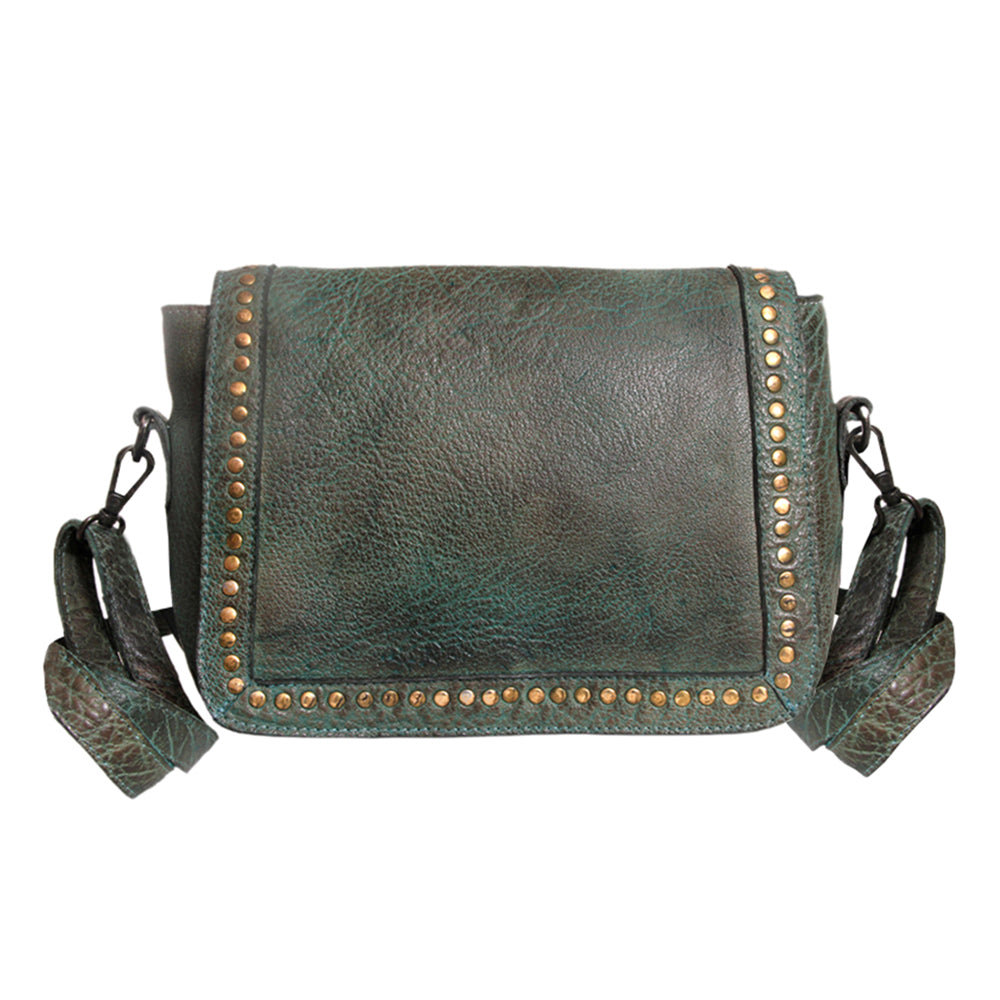 Never Mind Crossbody Vintage Handmade Genuine Cowhide Leather