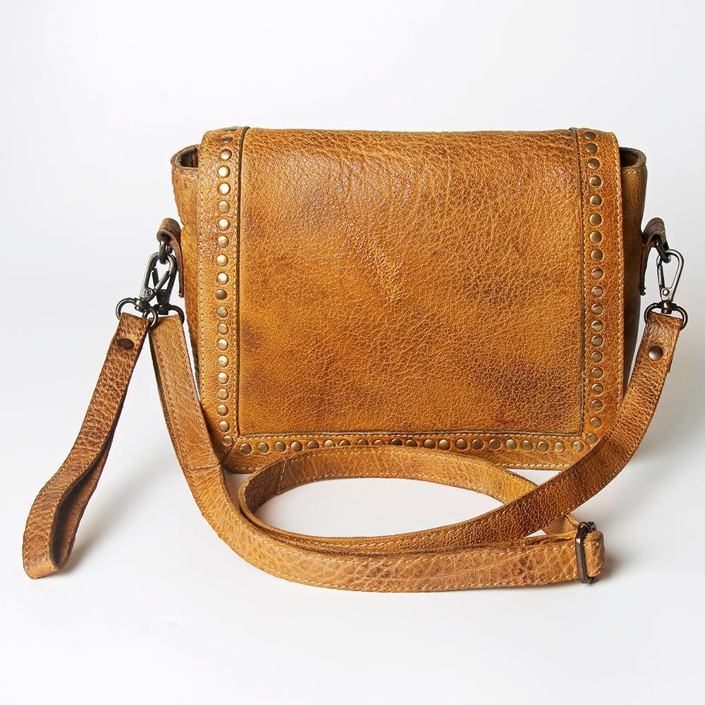Never Mind Crossbody Vintage Handmade Genuine Cowhide Leather