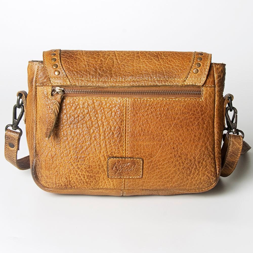 Never Mind Crossbody Vintage Handmade Genuine Cowhide Leather