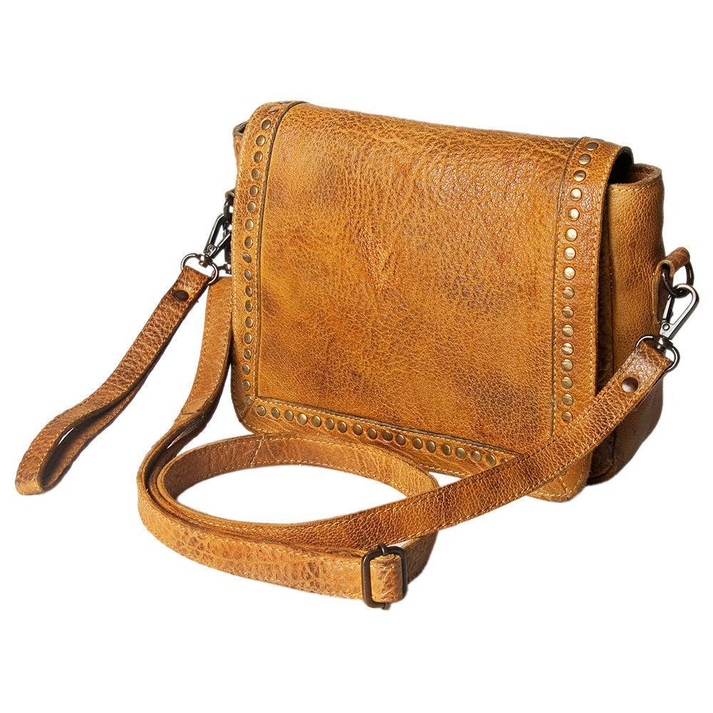 Never Mind Crossbody Vintage Handmade Genuine Cowhide Leather
