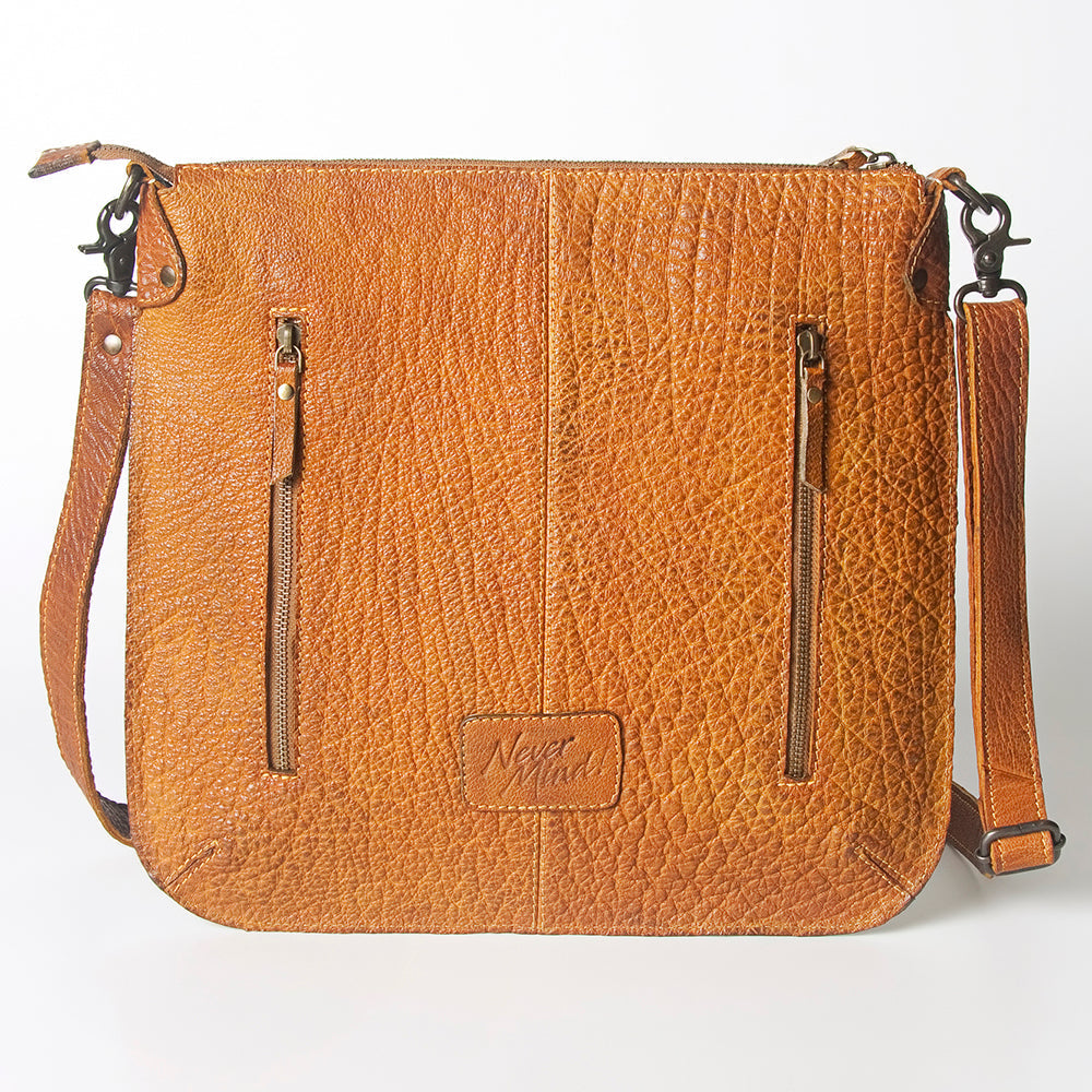 Never Mind Crossbody Vintage Handmade Genuine Cowhide Leather