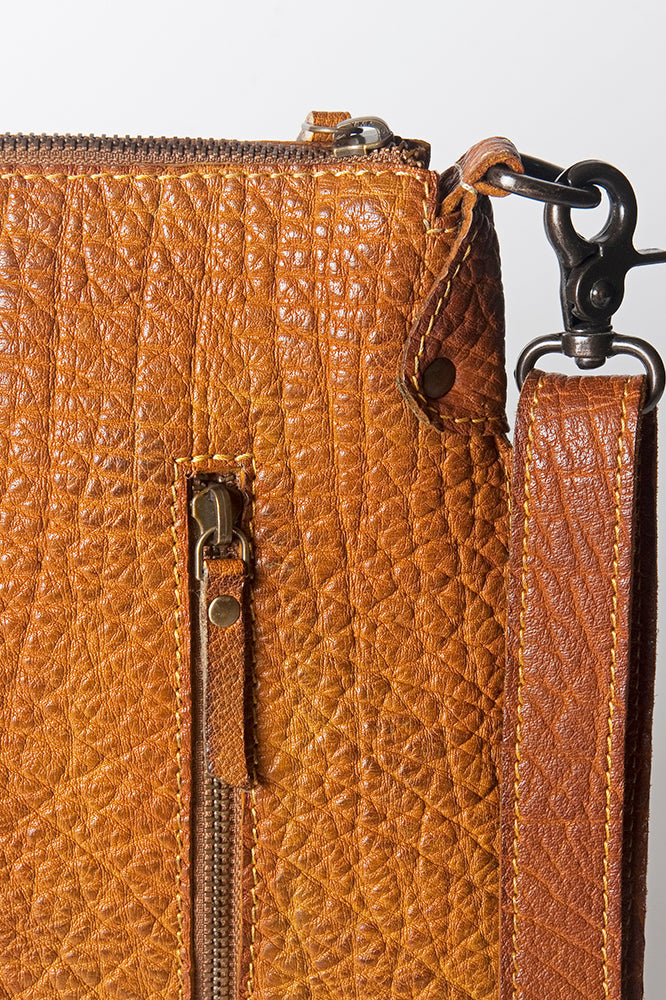 Never Mind Crossbody Vintage Handmade Genuine Cowhide Leather
