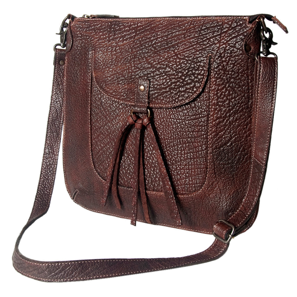 Never Mind Crossbody Vintage Handmade Genuine Cowhide Leather