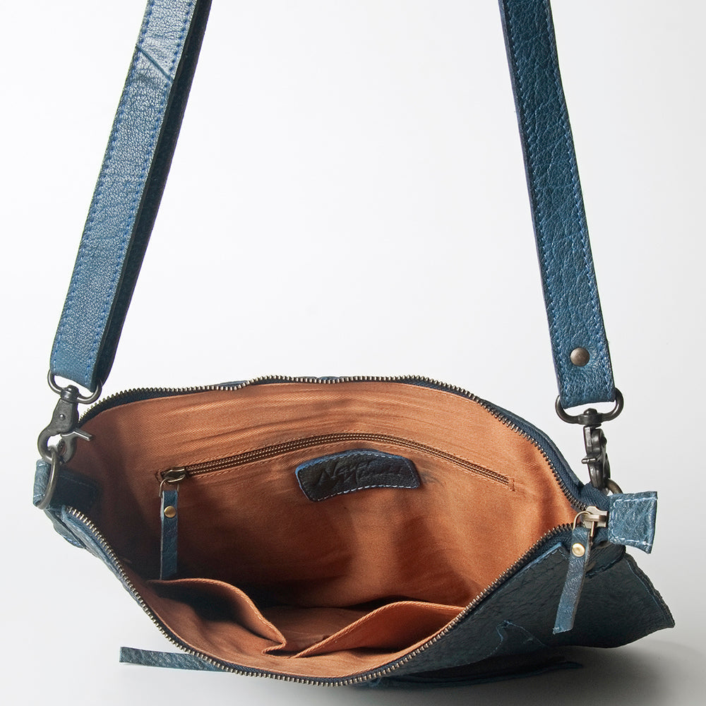 Never Mind Nmbgz103C Cross Body I Vintage Handmade Genuine Cowhide Leather Women Bag Western Handbag Purse