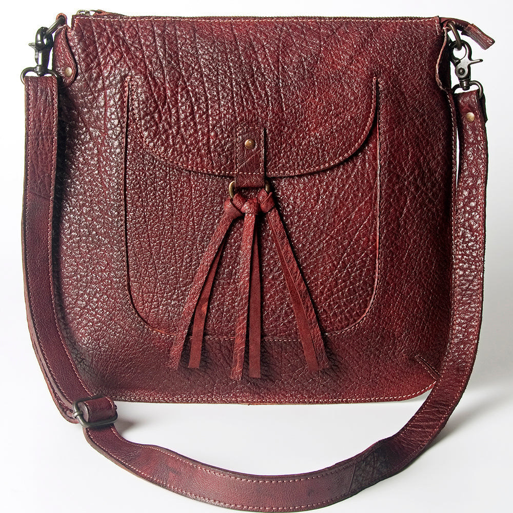 Never Mind Crossbody Vintage Handmade Genuine Cowhide Leather