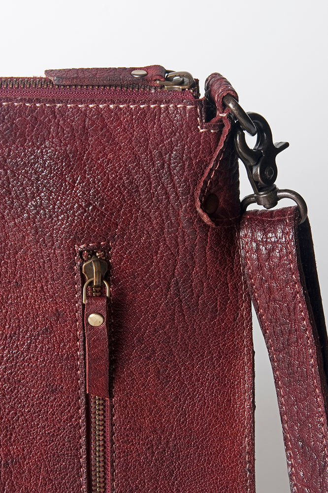 Never Mind Crossbody Vintage Handmade Genuine Cowhide Leather