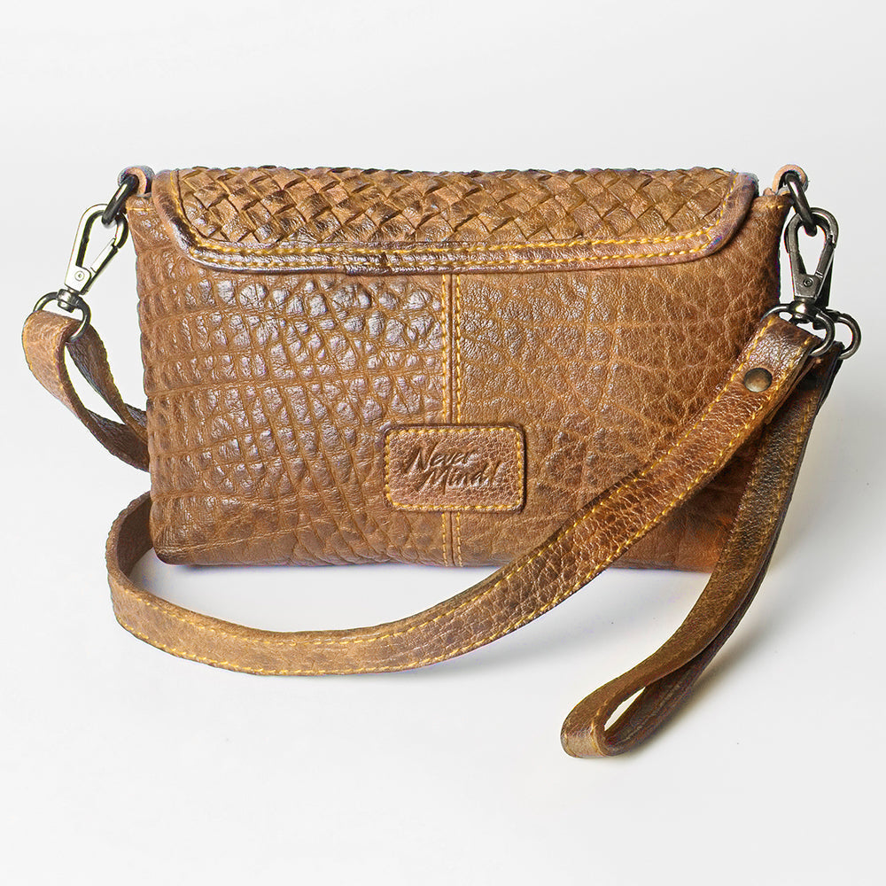 Never Mind Small Crossbody Vintage Handmade Genuine Cowhide Leather