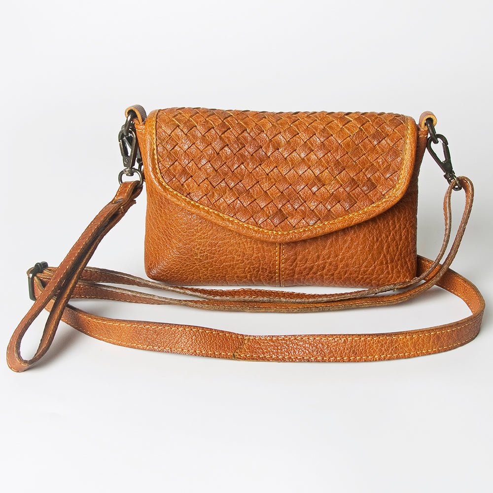 Small Crossbody Bag With Vintage Inspired Genuine Cowhide Leather