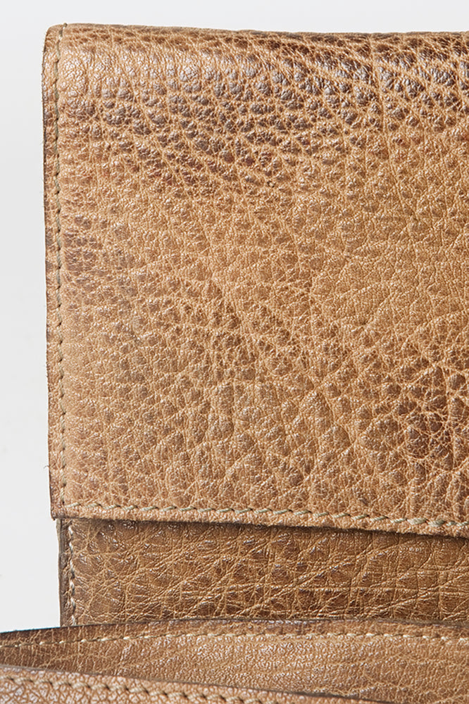 Never Mind Coin Purse Vintage Handmade Genuine Cowhide Leather