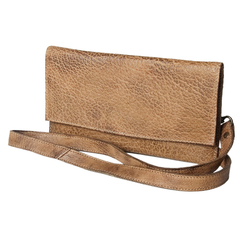 Never Mind Coin Purse Vintage Handmade Genuine Cowhide Leather