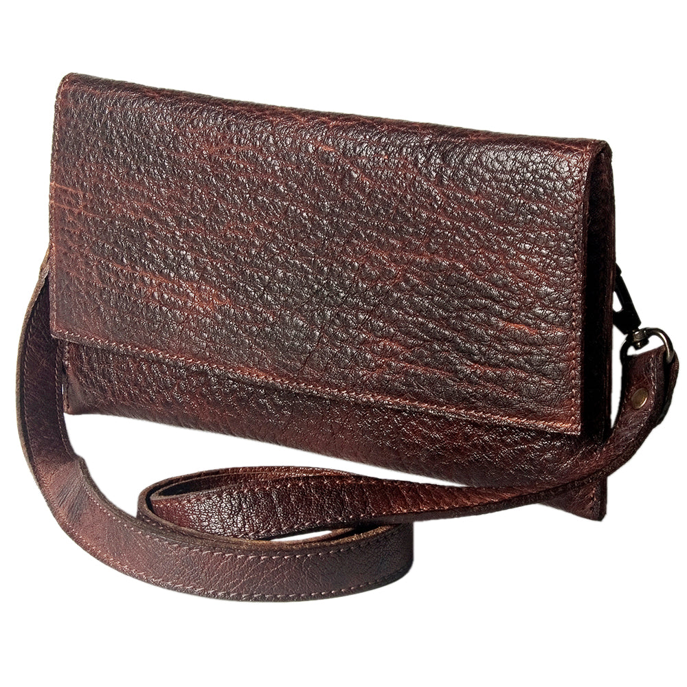 Never Mind Coin Purse Vintage Handmade Genuine Cowhide Leather