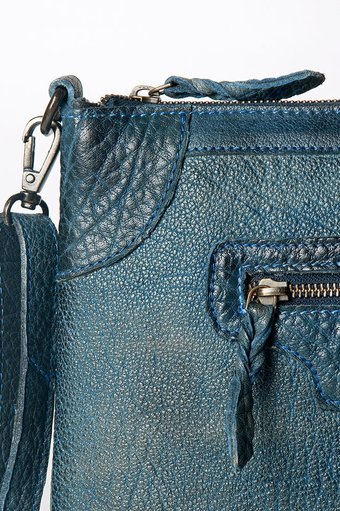 Never Mind Crossbody Vintage Handmade Genuine Cowhide Leather