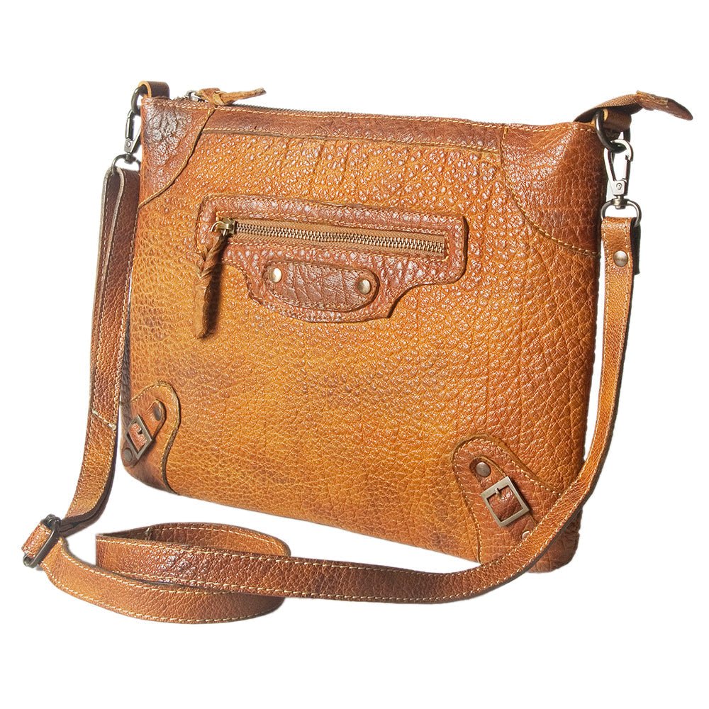 Vintage Handcrafted Genuine Cowhide Leather Crossbody Bag For Women Everyday Use