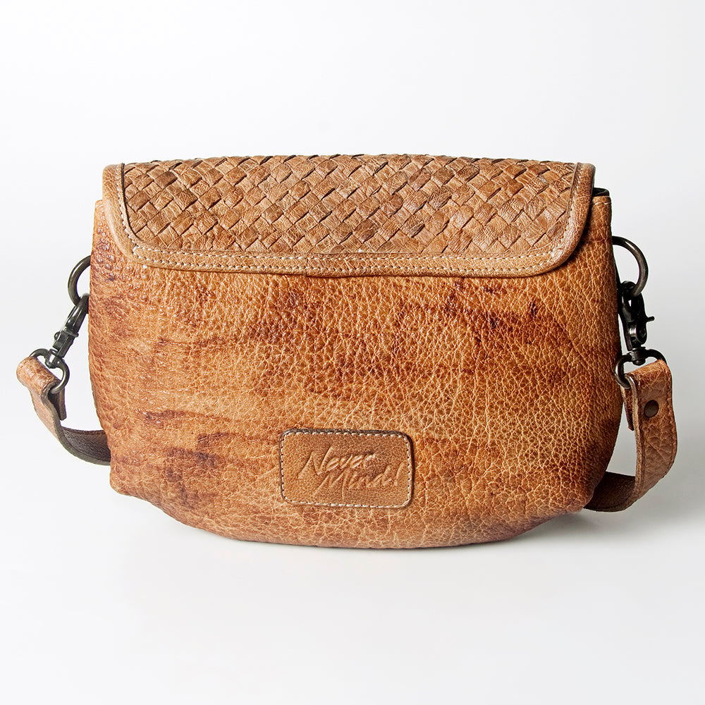Never Mind Envelope Vintage Handmade Genuine Cowhide Leather