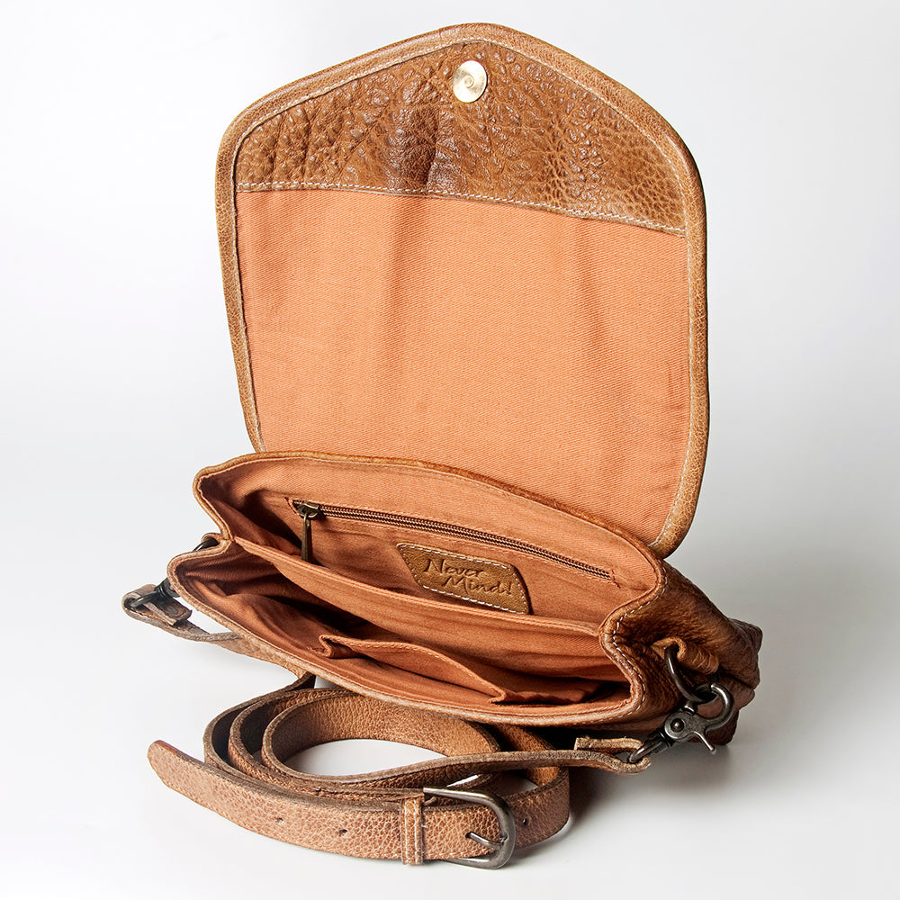 Never Mind Envelope Vintage Handmade Genuine Cowhide Leather
