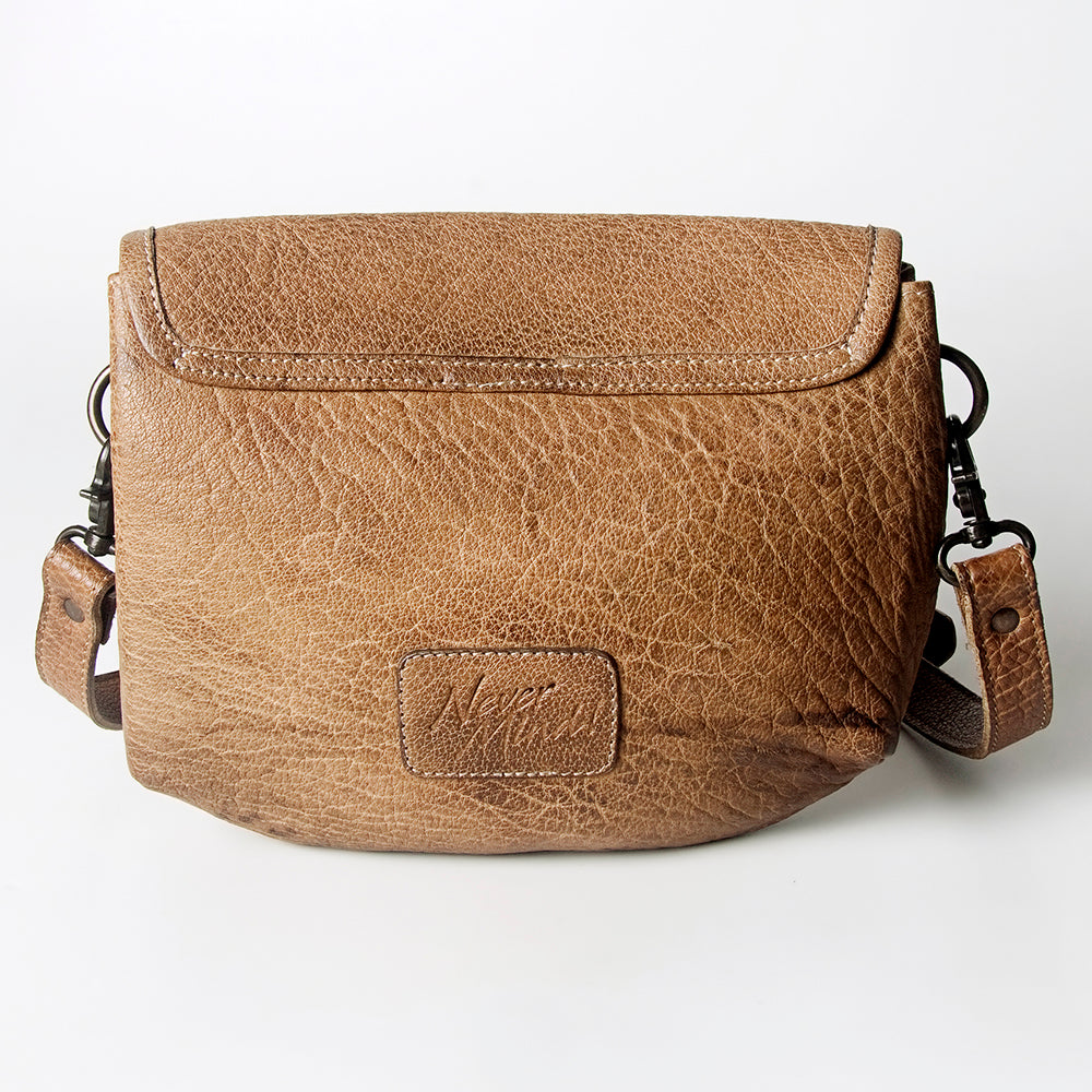 Never Mind Envelope Vintage Handmade Genuine Cowhide Leather