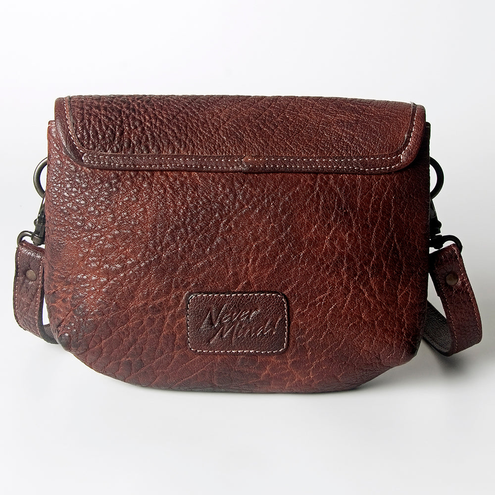 Never Mind Envelope Vintage Handmade Genuine Cowhide Leather