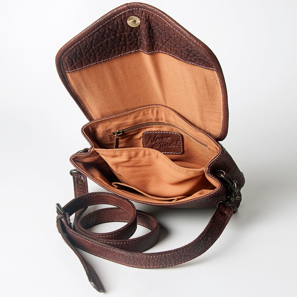 Never Mind Envelope Vintage Handmade Genuine Cowhide Leather