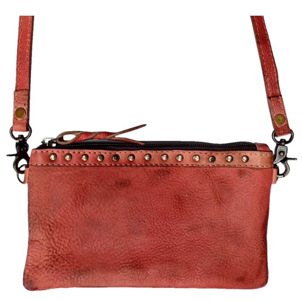 Never Mind Small Crossbody Vintage Handmade Genuine Cowhide Leather