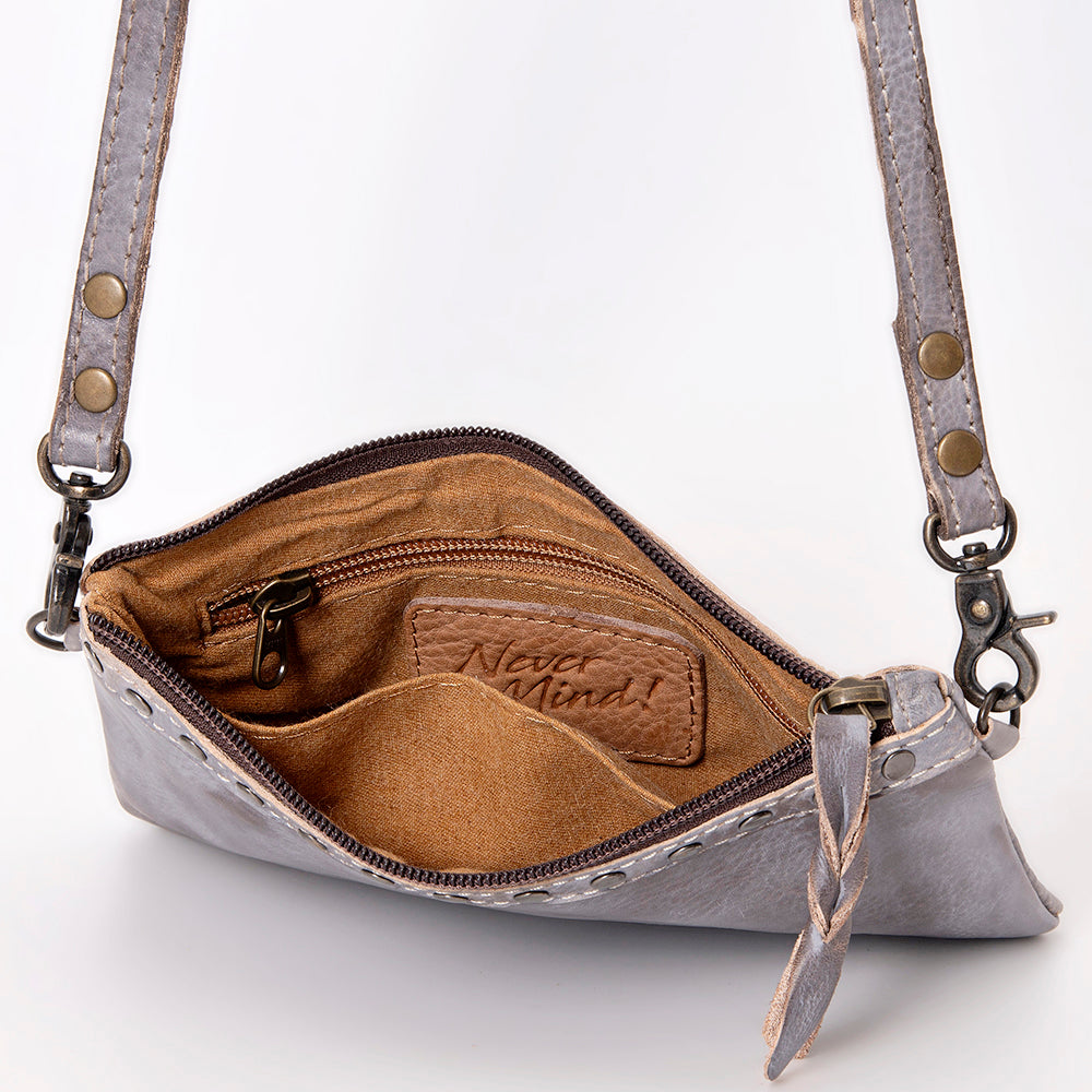 Never Mind Small Crossbody Vintage Handmade Genuine Cowhide Leather