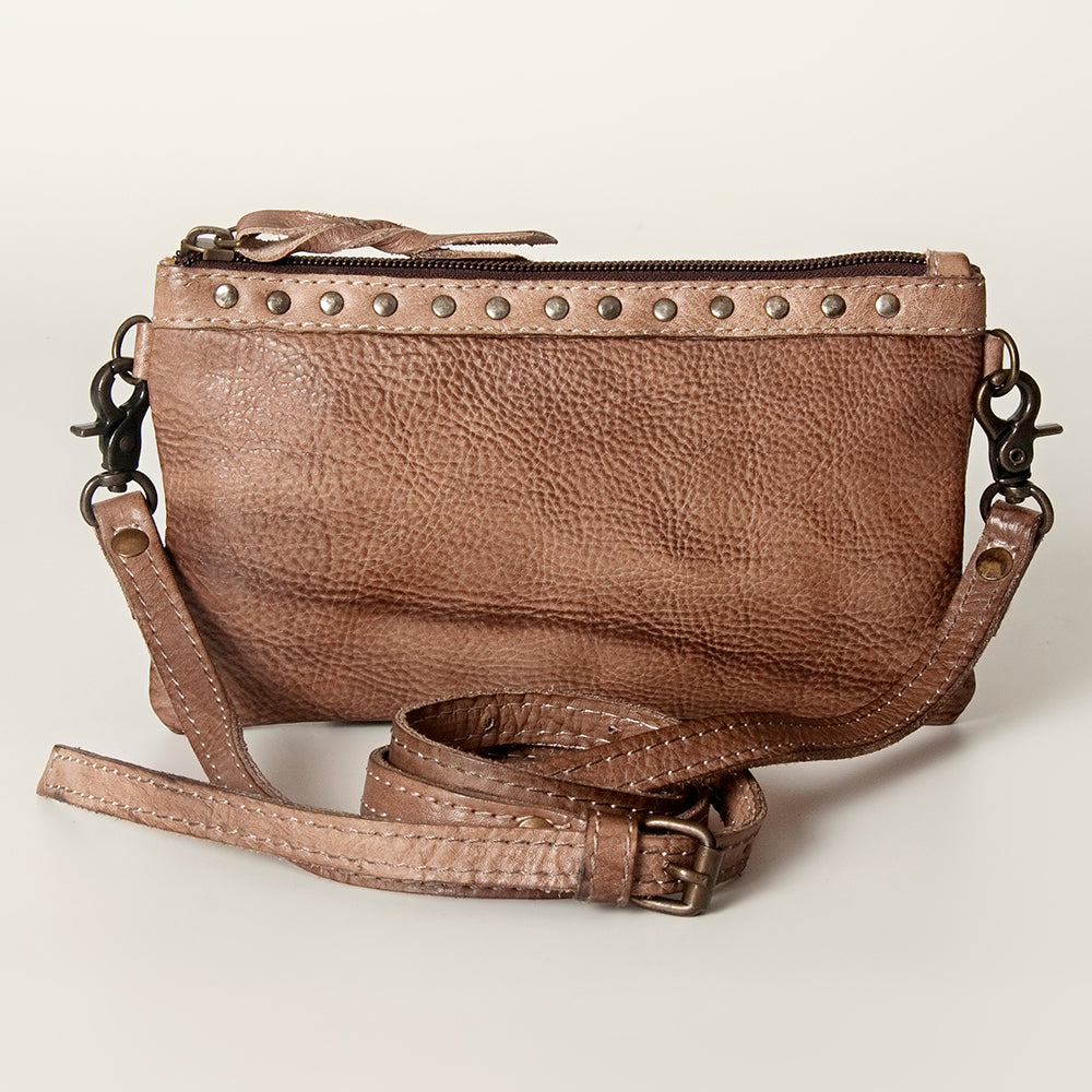 Never Mind Small Crossbody Vintage Handmade Genuine Cowhide Leather