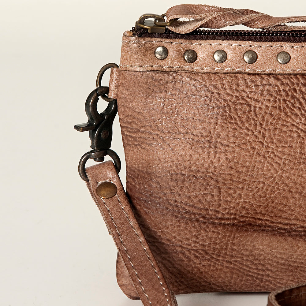 Never Mind Small Crossbody Vintage Handmade Genuine Cowhide Leather
