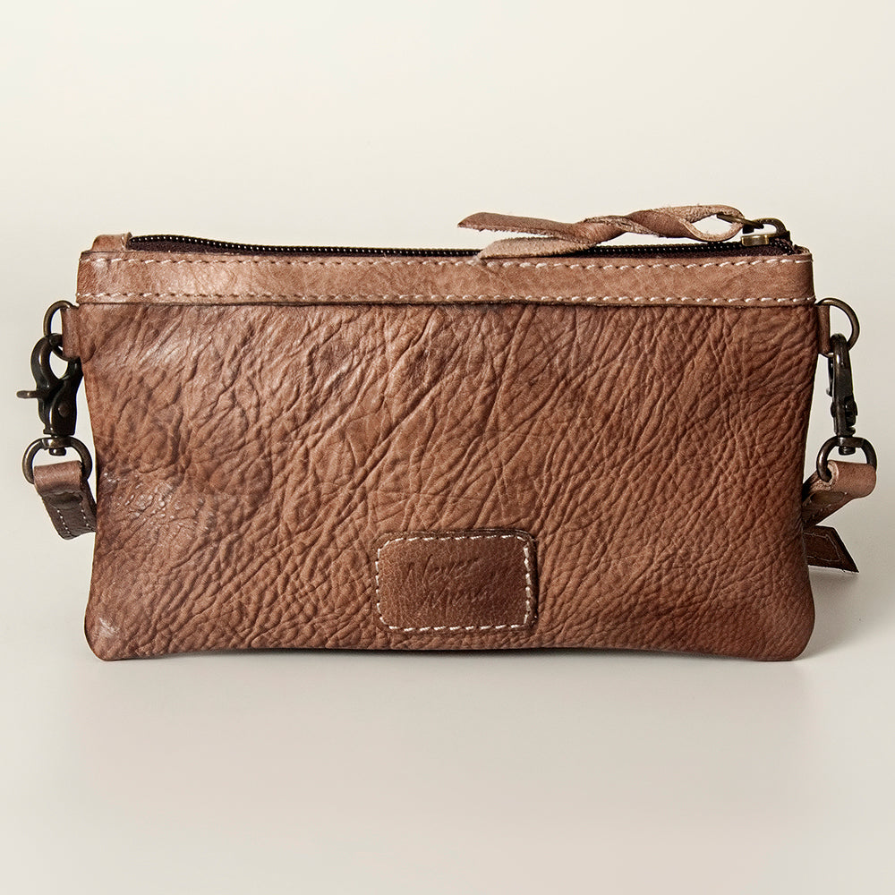 Never Mind Small Crossbody Vintage Handmade Genuine Cowhide Leather