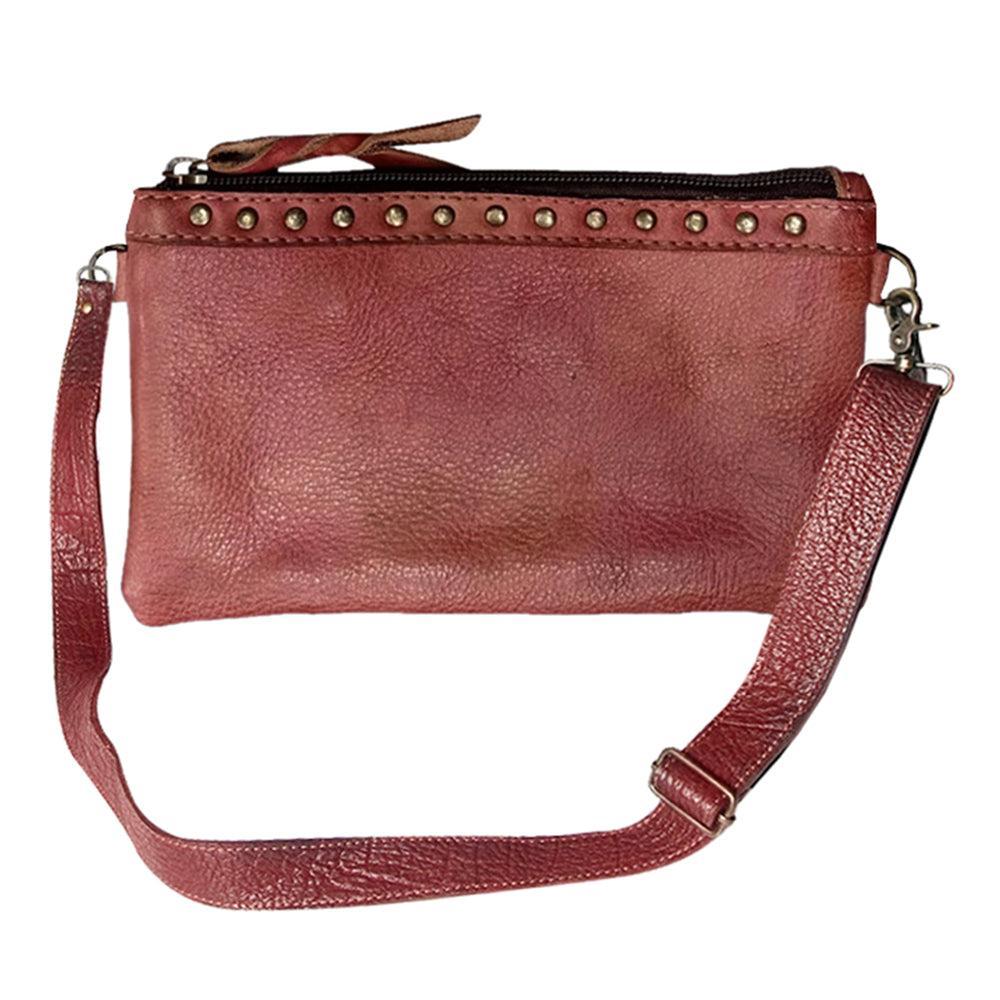 Never Mind Small Crossbody Vintage Handmade Genuine Cowhide Leather