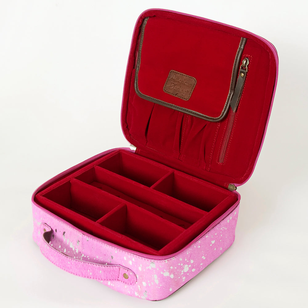 American Darling Hair-On Genuine Leather Jewelry Case