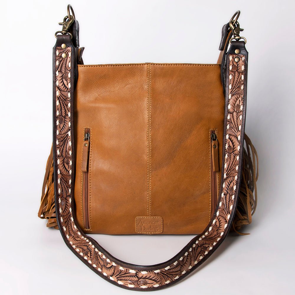 American Darling Crossbody Hand Tooled Genuine Leather