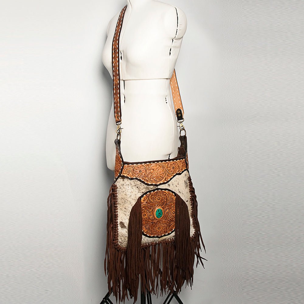 American Darling Crossbody Hand Tooled Genuine Leather