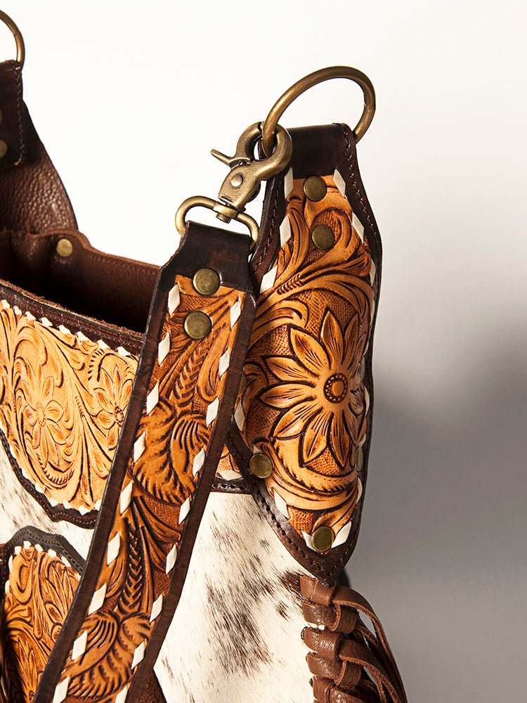 American Darling Crossbody Hand Tooled Genuine Leather