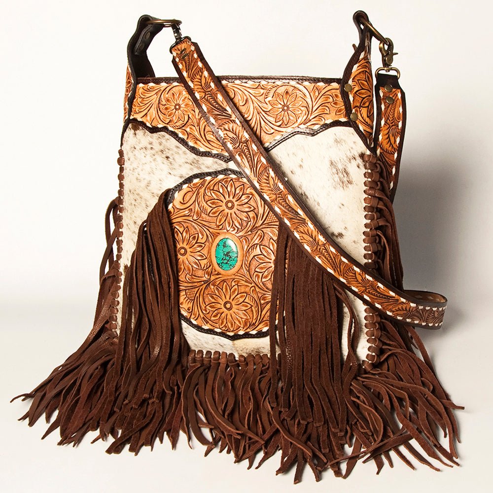 American Darling Crossbody Hand Tooled Genuine Leather