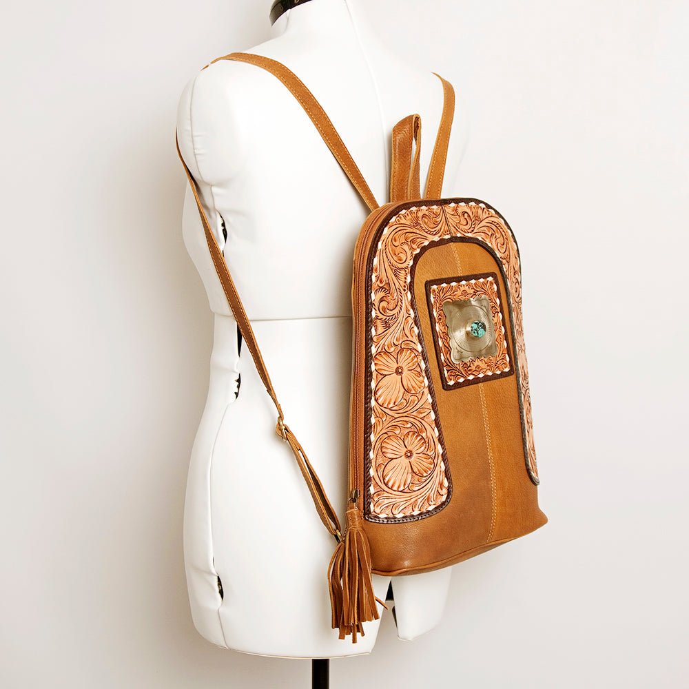 American Darling Hand Tooled Genuine Leather