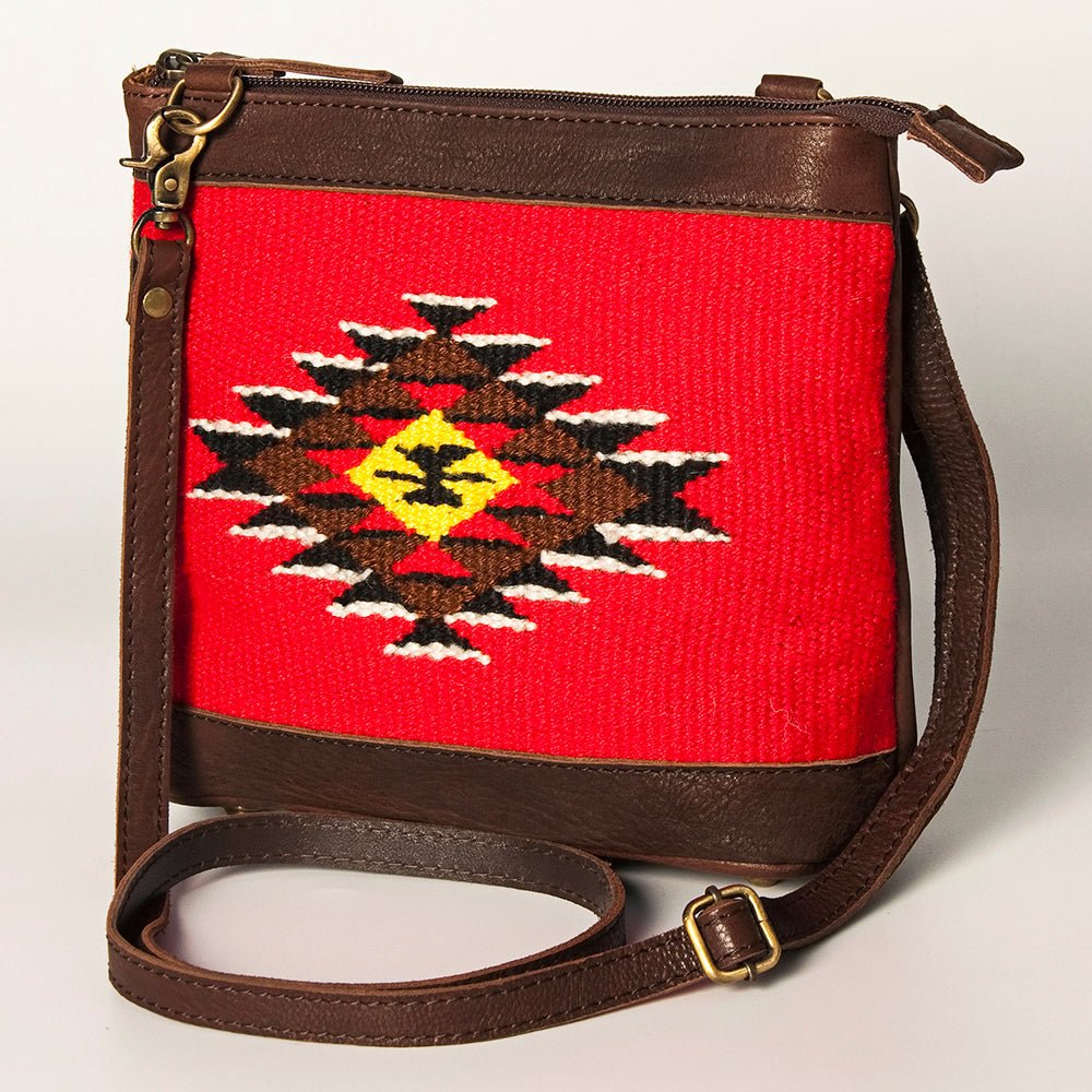 American Darling Large Crossbody Saddle Blanket Genuine Leather
