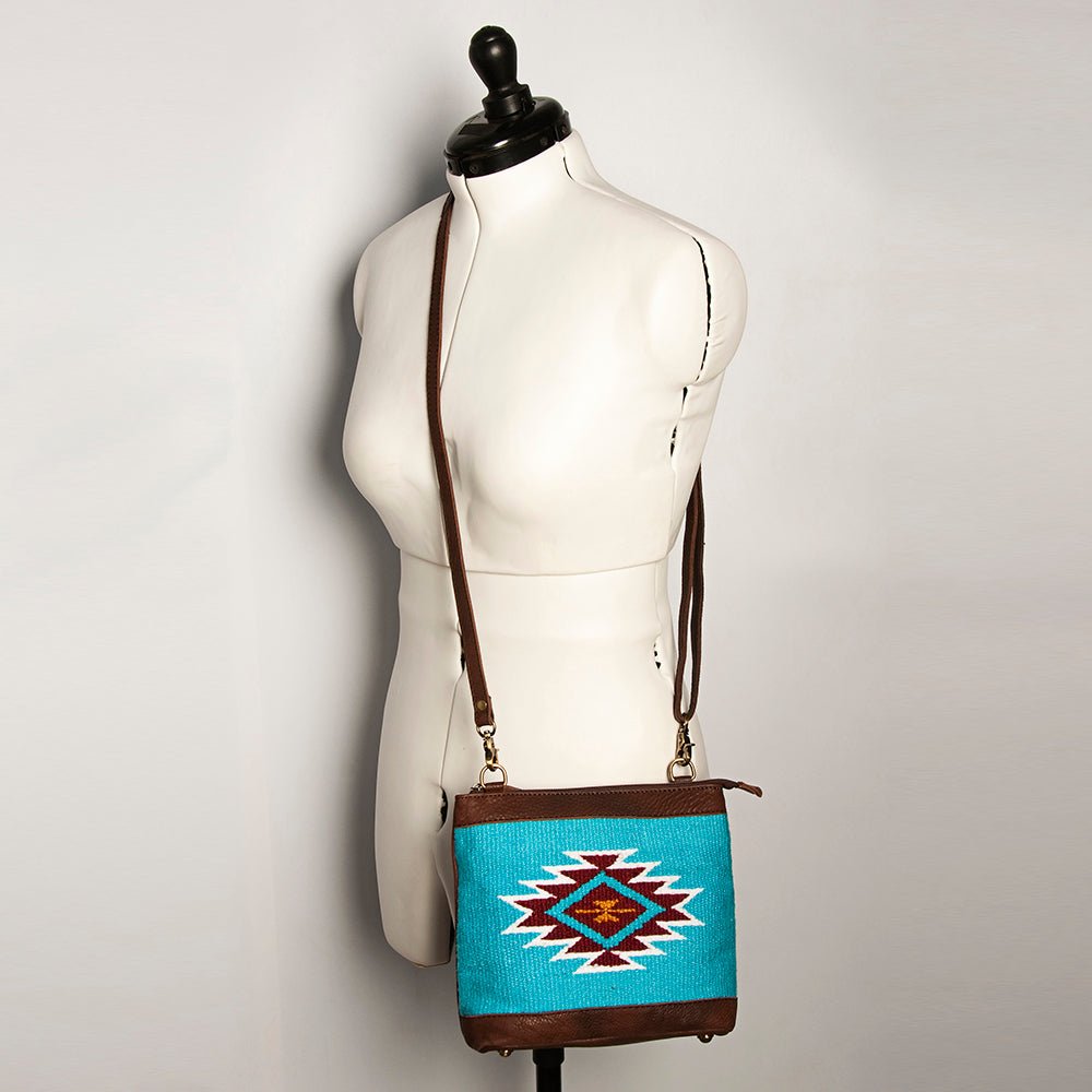 American Darling Large Crossbody Saddle Blanket Genuine Leather