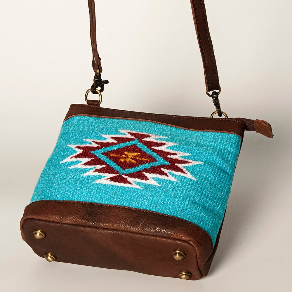 American Darling Large Crossbody Saddle Blanket Genuine Leather