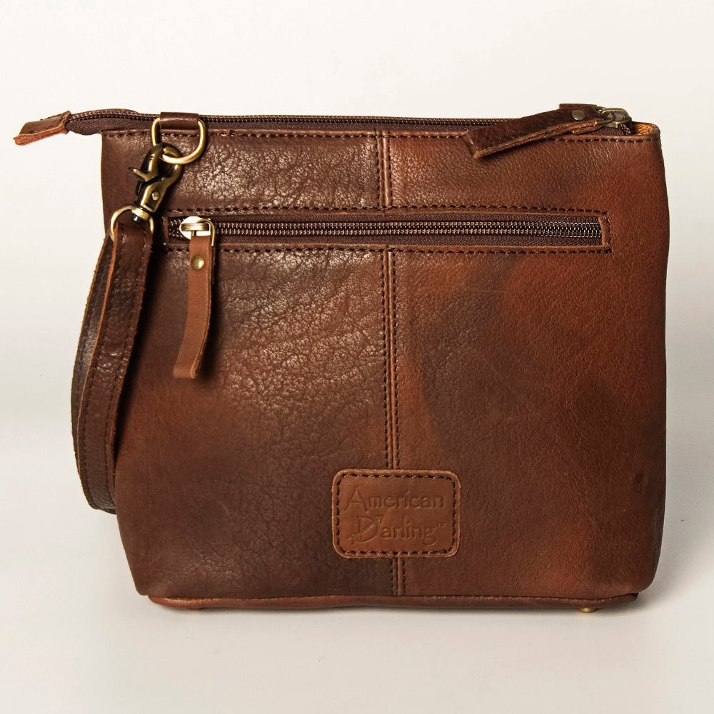 American Darling Large Crossbody Saddle Blanket Genuine Leather