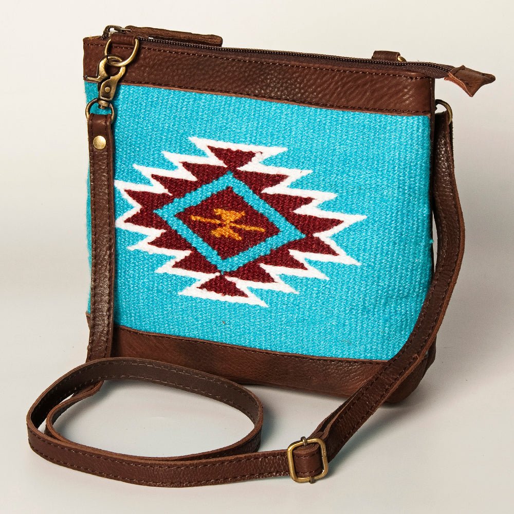 American Darling Large Crossbody Saddle Blanket Genuine Leather
