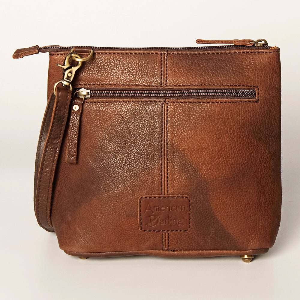 American Darling Large Crossbody Saddle Blanket Genuine Leather