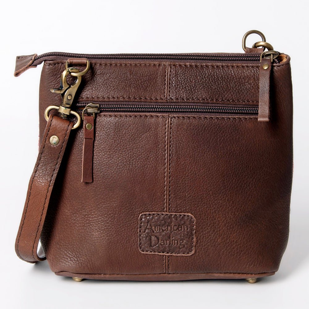 American Darling Large Crossbody Saddle Blanket Genuine Leather