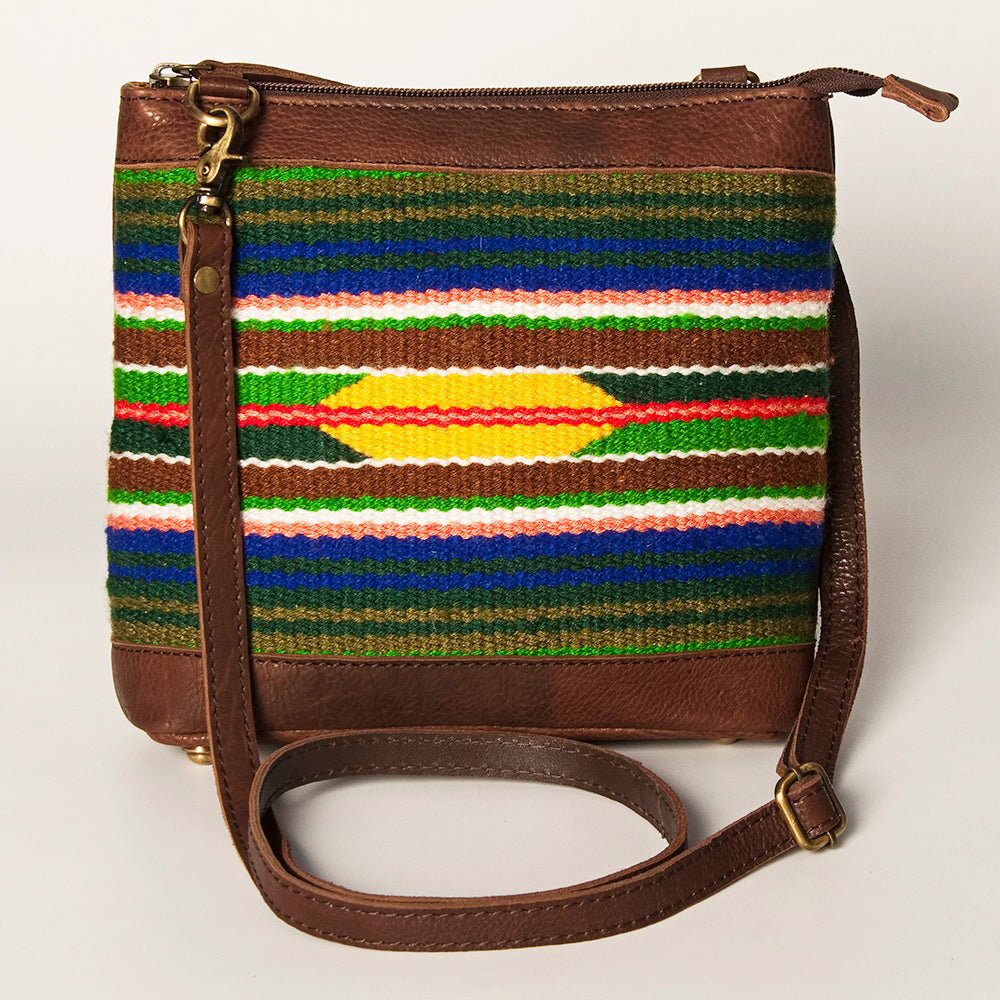 American Darling Large Crossbody Saddle Blanket Genuine Leather