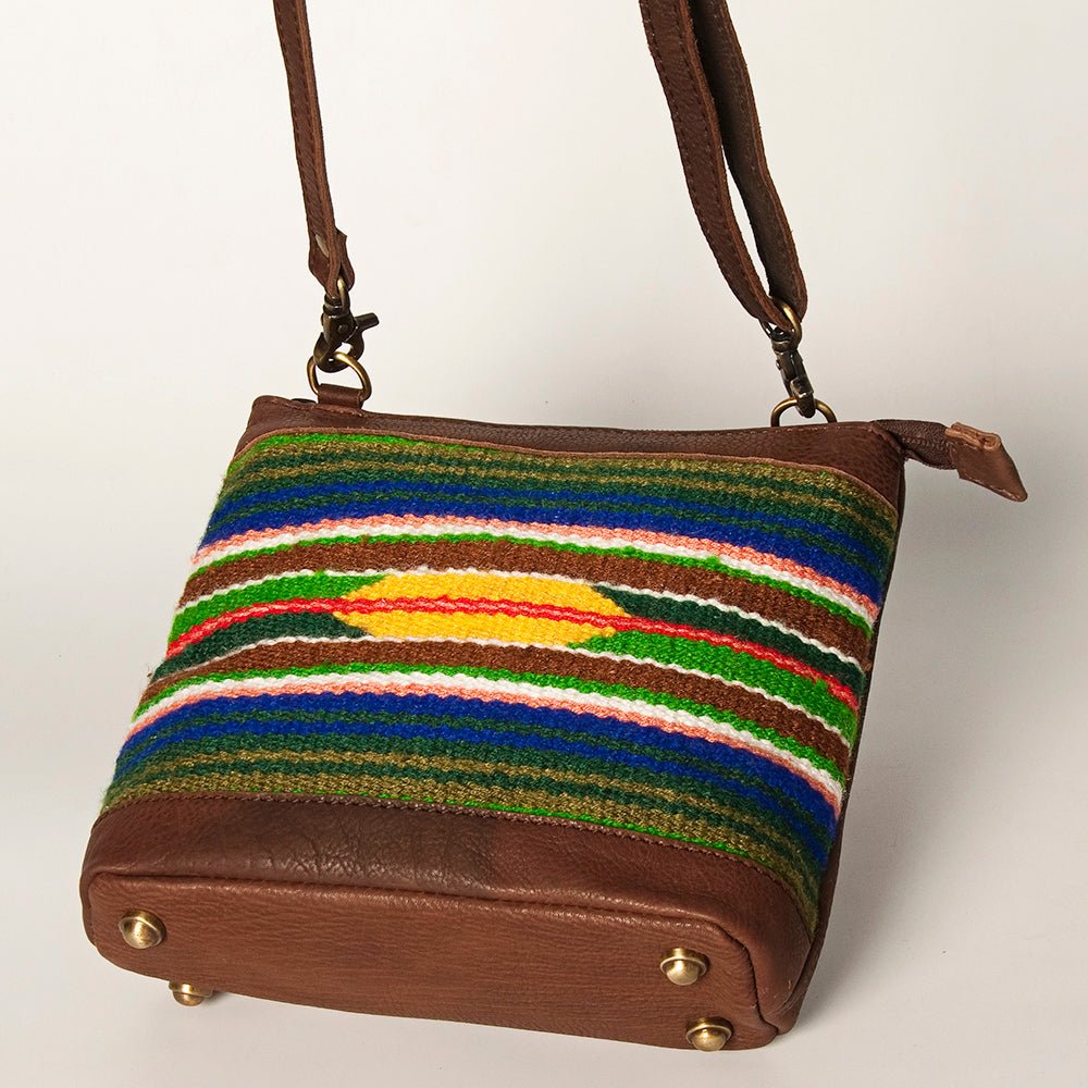 American Darling Large Crossbody Saddle Blanket Genuine Leather