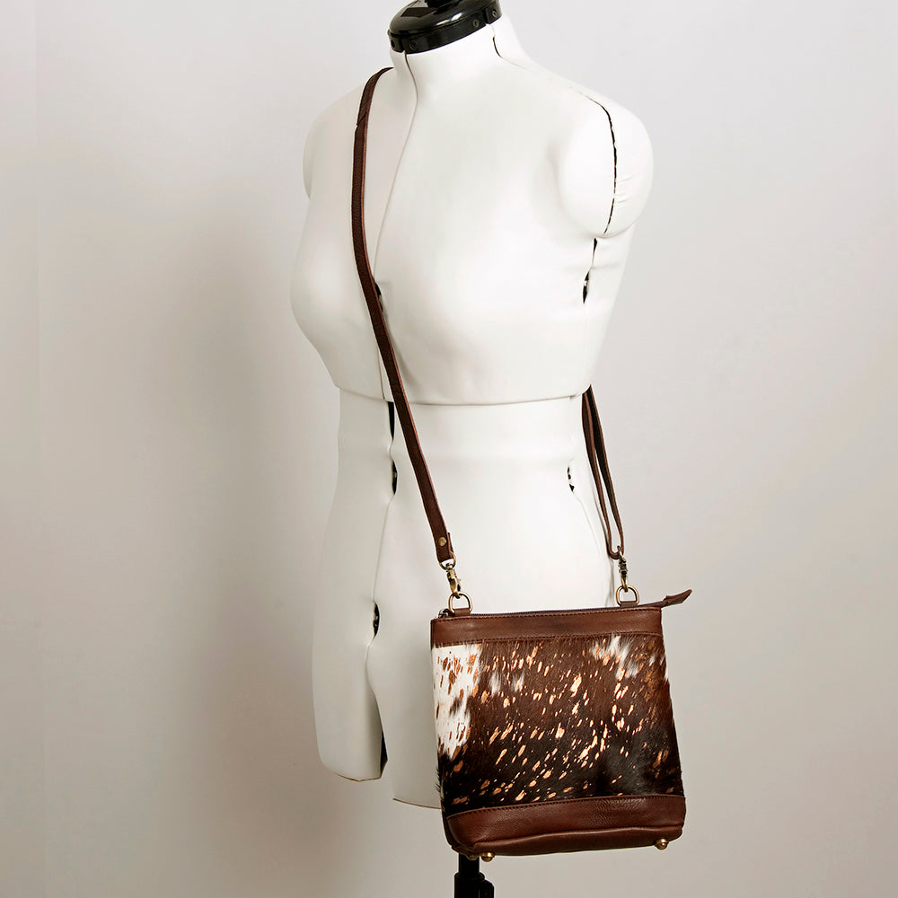 American Darling Large Cross body Bag for Women Hand Woven Saddle Blanket Vegetable-Tanned Genuine Leather YKK Zipper