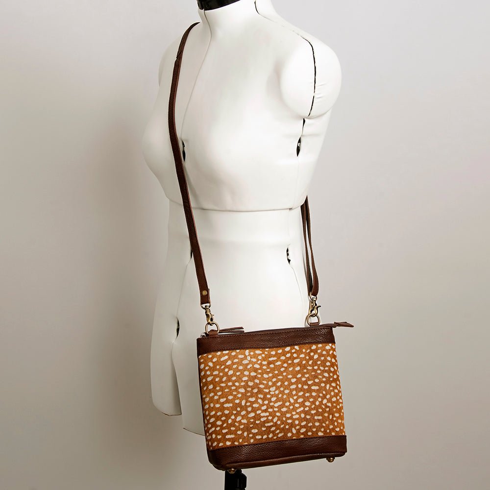 American Darling Large Crossbody Saddle Blanket Genuine Leather
