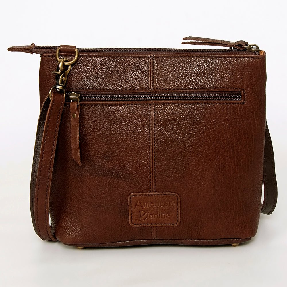 American Darling Large Crossbody Saddle Blanket Genuine Leather